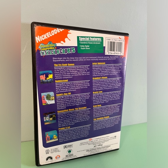 Nickelodeon Sponge Bob Squarepants The Seascape Capers, 10 Episodes, Kid TV Show - Picture 3 of 5